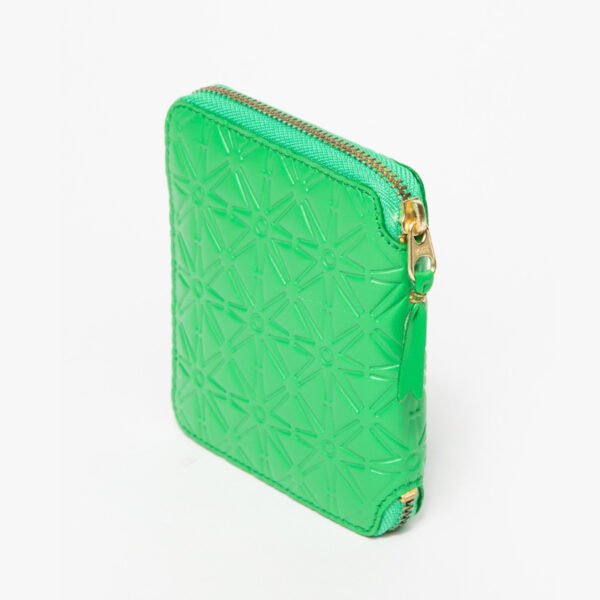 Embossed Box Wallet In Green