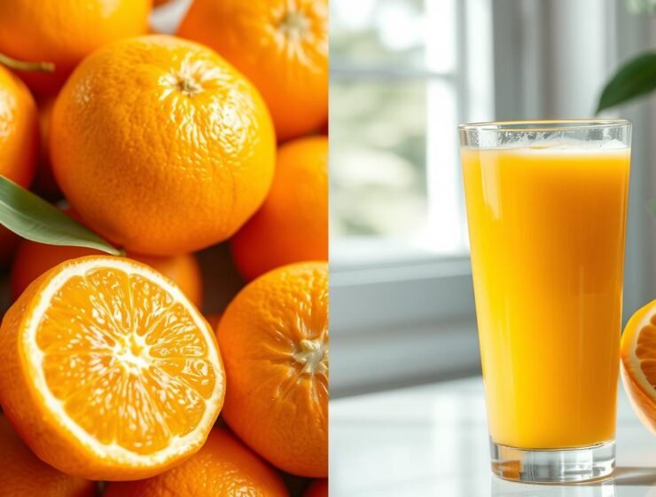 Why is it healthier and better to eat oranges than drink it