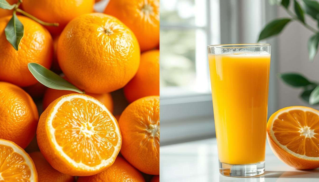 Why is it healthier and better to eat oranges than drink it